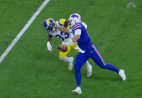 Josh Allen stiff-arm