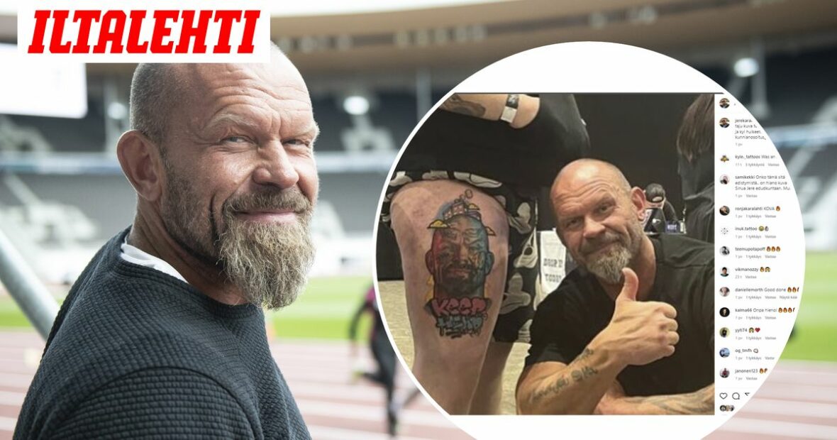 Jere Karalahden fani tatuoi kiekkolegendan kasvot reiteensä: ”Vetää nöyräksi”