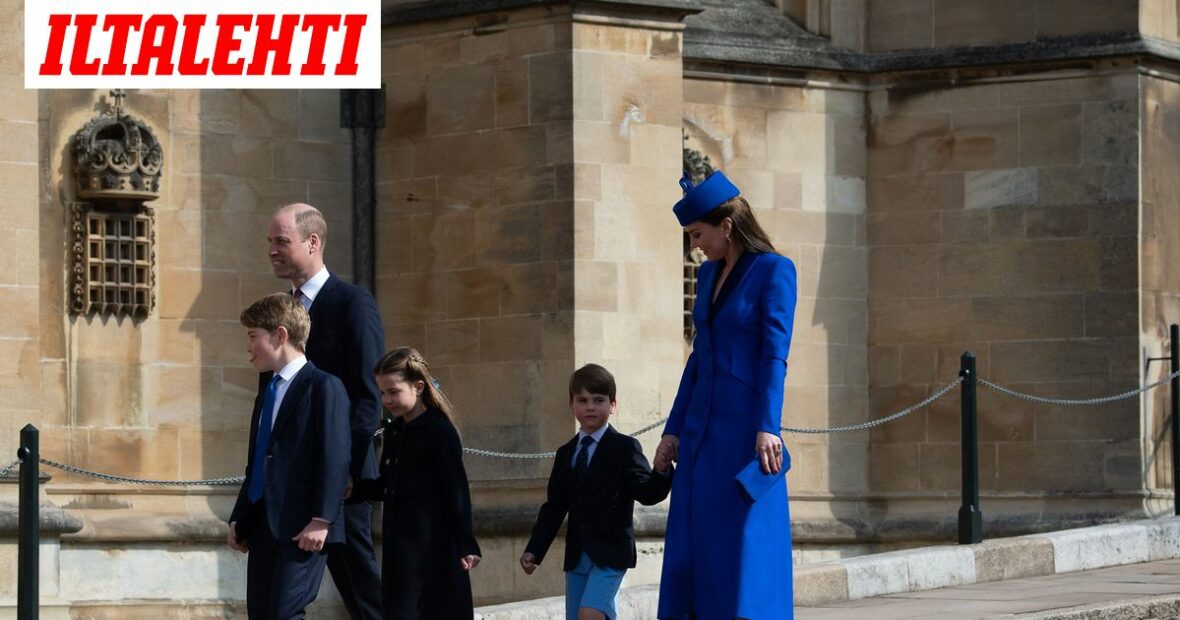 Prinssi Louis, 4, teki debyyttinsä – Britti­kuninkaalliset pääsiäis­kirkossa: Katso kuvat
