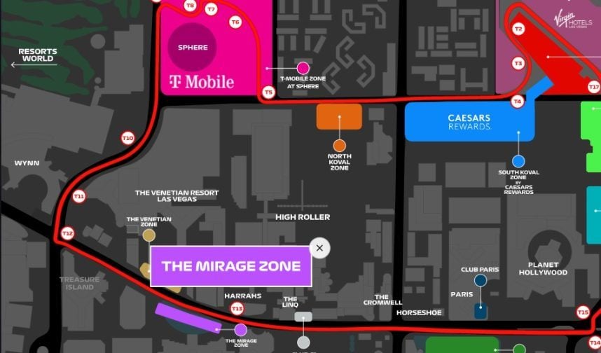 Mirage Zone Tickets Now On Sale for F1 Las Vegas Grand Prix