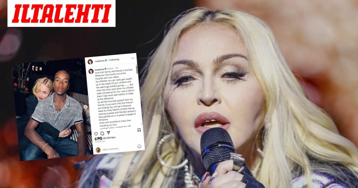 Madonnalta herkkÃ¤ somejulkaisu kuukausi kotiutumisensa jÃ¤lkeen: âParas lÃ¤Ã¤keâ