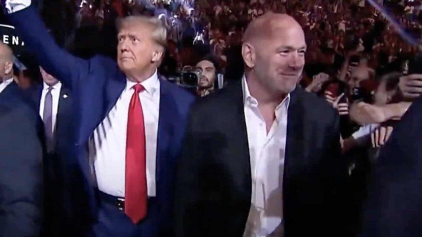 Trump Seen with UFC Boss White at Red Rock Casino