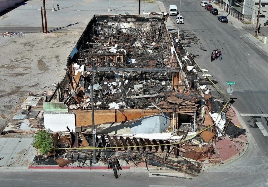 Fire Guts Proposed Las Vegas Casino Site Where Historic Nightclub Stood