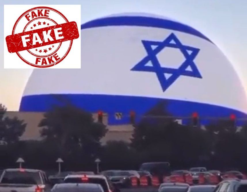 Las Vegas Sphere Denies Displaying Israeli Colors in Literal False Flag
