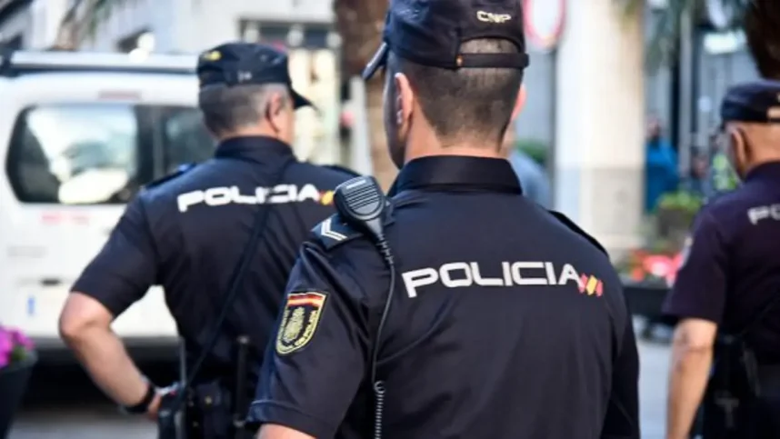 Spanish police officers in uniform