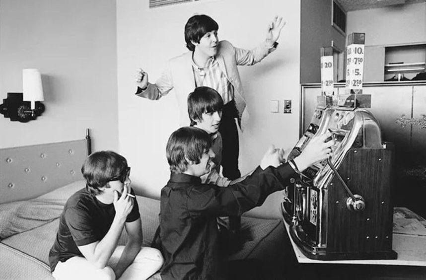 The Beatles at the Sahara Hotel.